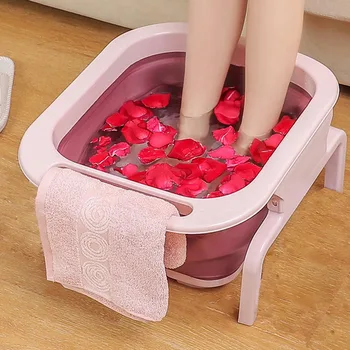 

Foldable Foot Soaking Bucket Plastic Portable Bathtubs Foaming Massage Bucket Household Sauna Bathtub Pedicure