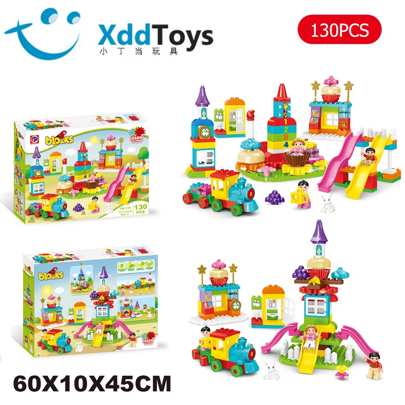 

Thomas Building Blocks Rotating Paradise 130 Block Cake Slide Large Particles Rotatable Large Pieces Building Blocks 3-6 Years O