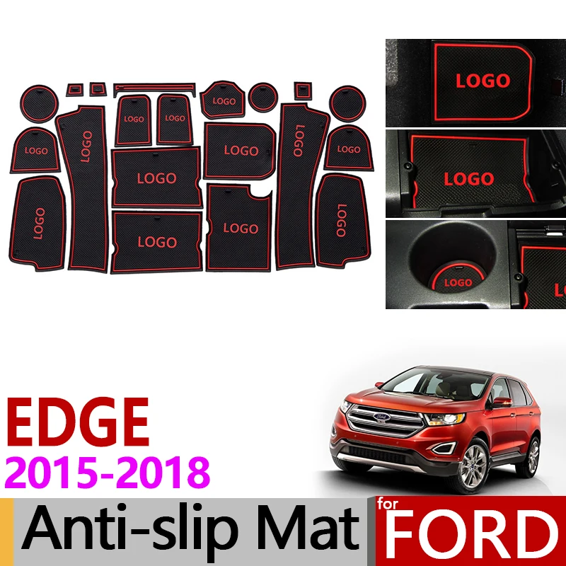 Противоскользящий коврик для Ford EDGE Endura второго поколения аксессуары ворота слот подставка анти-грязный дверной паз