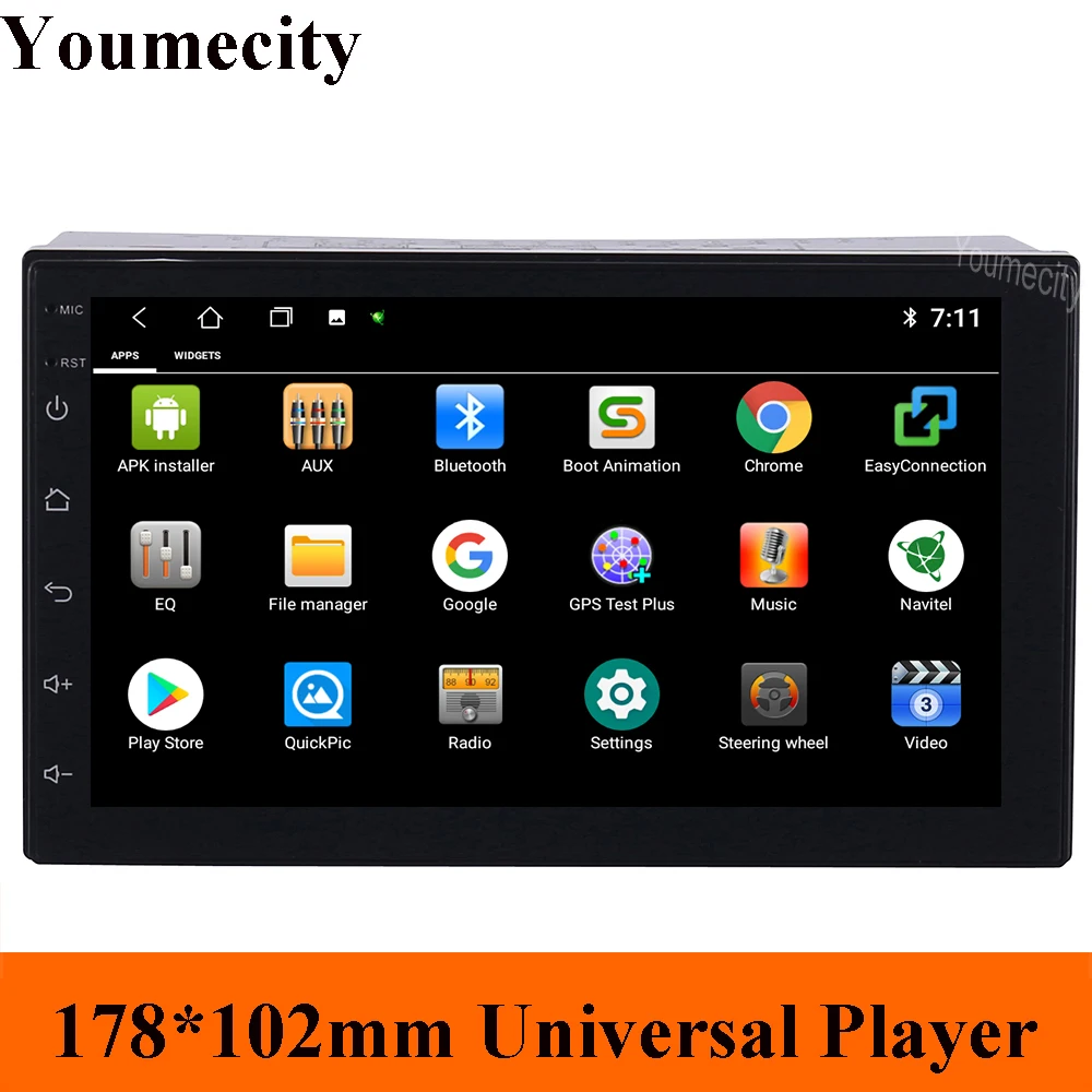 Discount 2G RAM 2 din Android 9.0 Universal Car DVD Player Head Unit juke qashqai almera x trail note X-TRAIL sentra for Nissan GPS WIFI 5