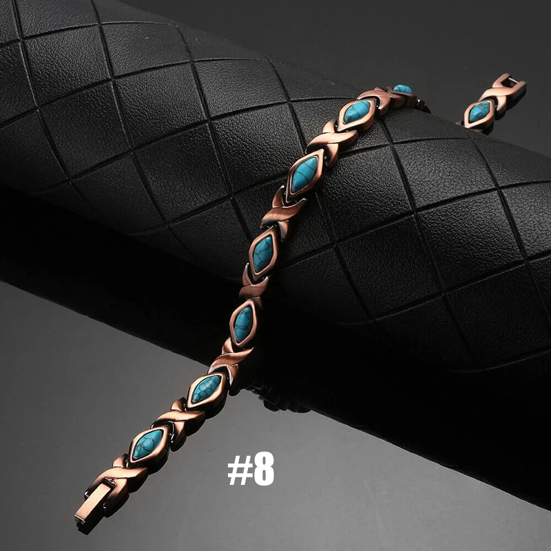 Vintage Copper Magnetic Bracelets For Women Pain Relief Pure Copper Adjustable Bio Energy Blood Pressure Accessory Bracelet