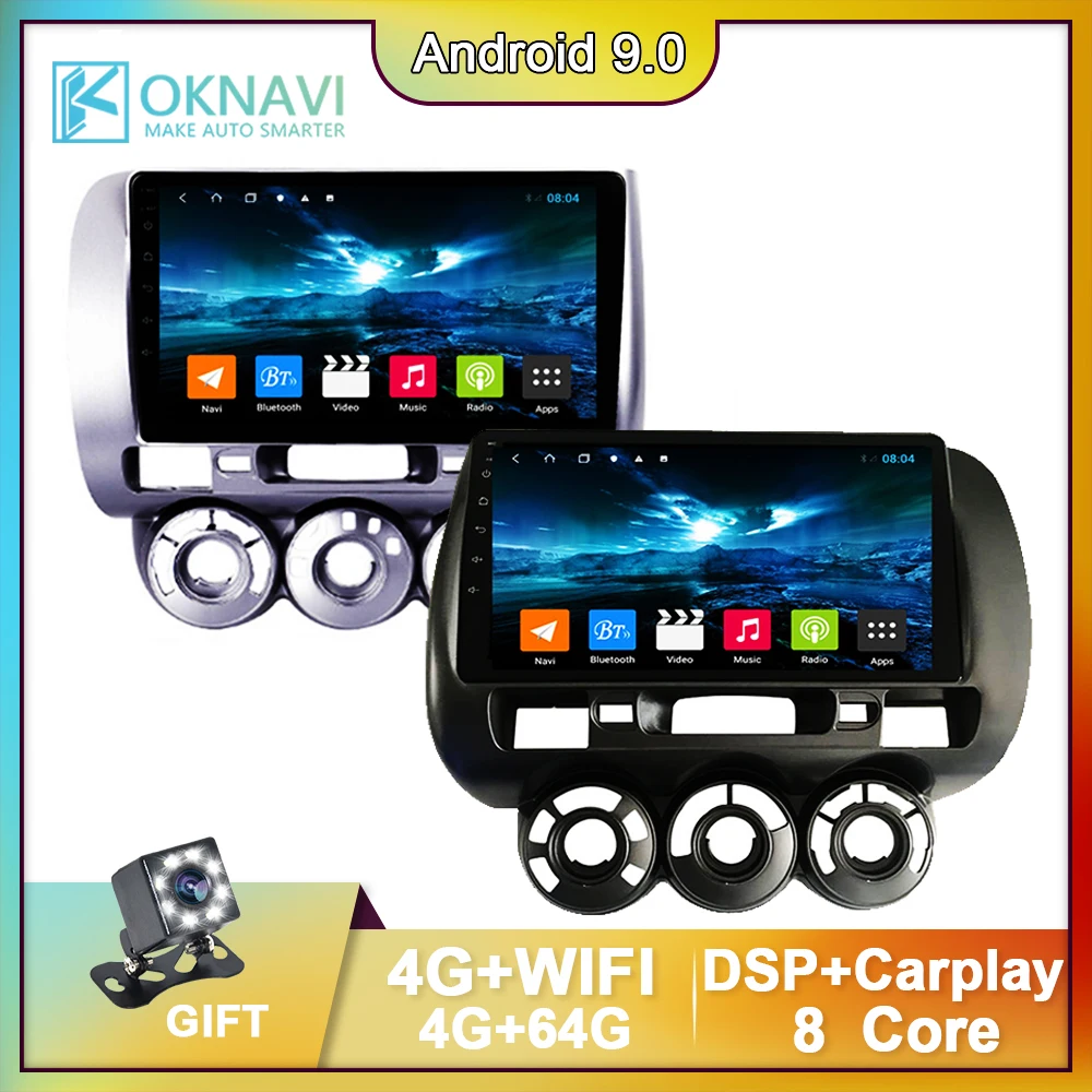

For Honda Fit Jazz Left Right 2004-2007 2 Din Vedio Player Car Radio Multimedia WIFI 4G GPS Navigation Support Accessories DVR