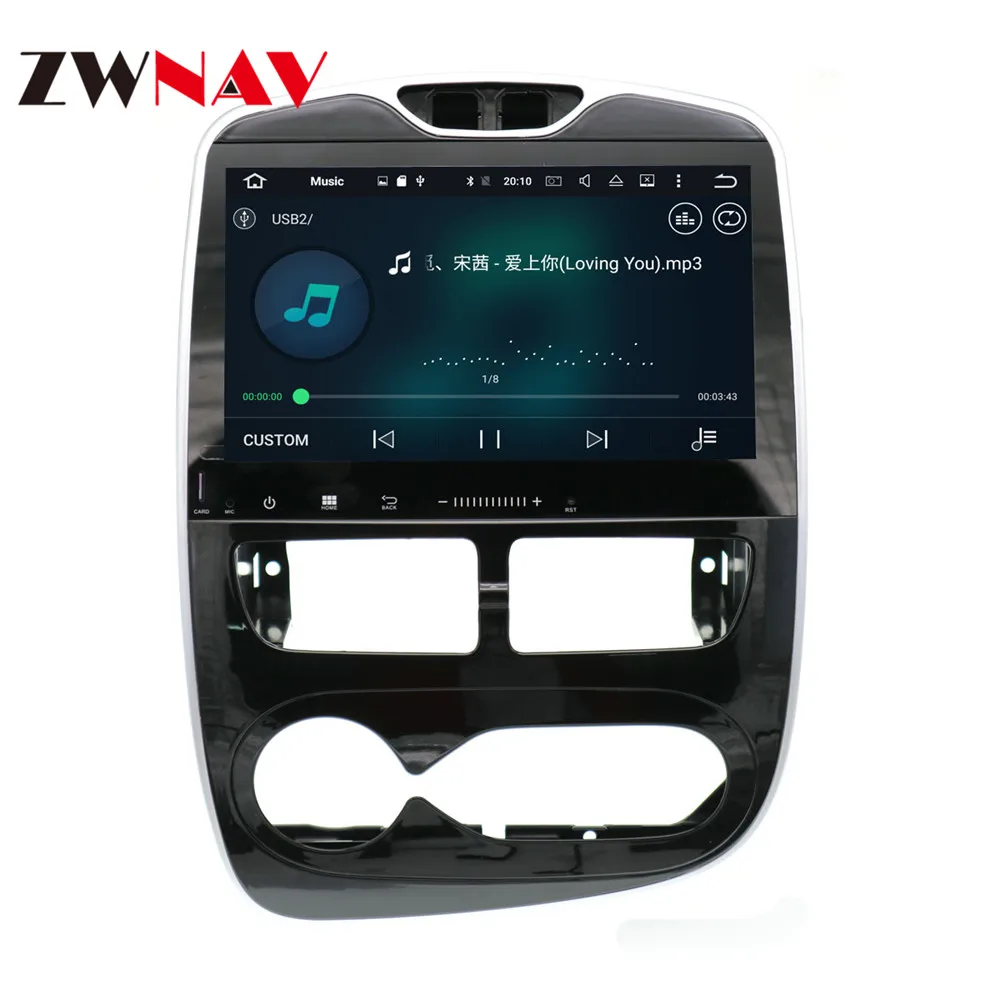 Discount PX6 PX5 DSP Android 9 Car No DVD Player GPS navigation For Renault Clio 2013-2018 radio recorder multimedia head unit IPS screen 10