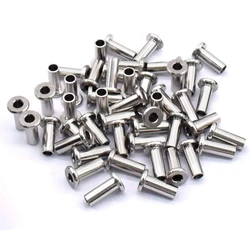 Manchons de protection en acier inoxydable T316, pour câbles de pont de 1/8 pouces, Kit de Balustrade pour poteaux en bois et en métal, Balustrade de bricolage, 80 pièces 