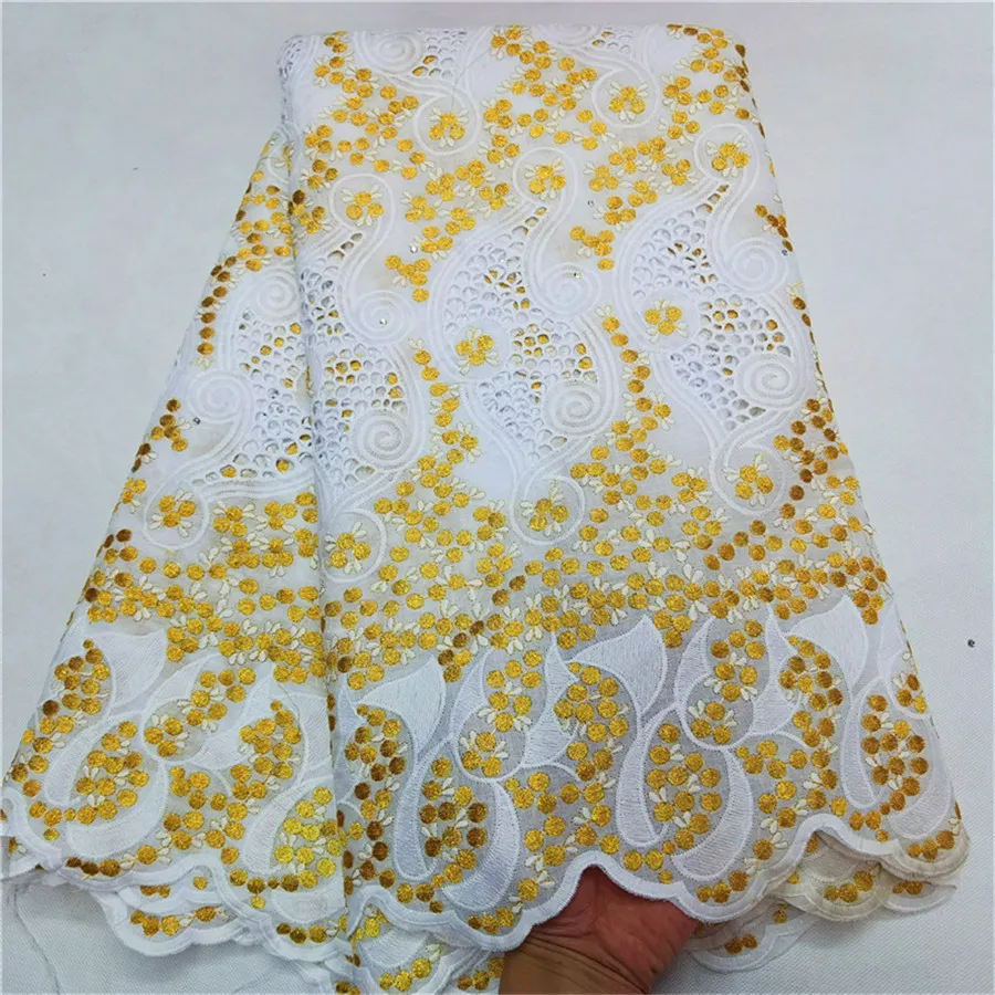 Швейцарская вуаль кружева в швейцарском стиле высокого качества tissu Африканский хлопок сухое кружево последняя ткань из Дубая нигерийское кружево для женщин 5 ярдов