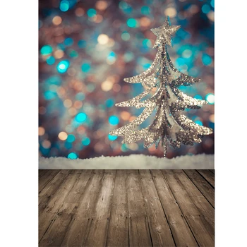 

3x5ft Photography Backdrop Christmas trees retro wood board floor Background Vinly Cloth Wall Decor Baby Birthday Party