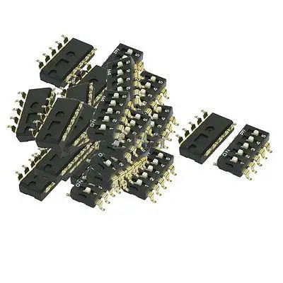 

33 Pcs 2.54mm Pitch 5 Positions Slide Type DIP Switches