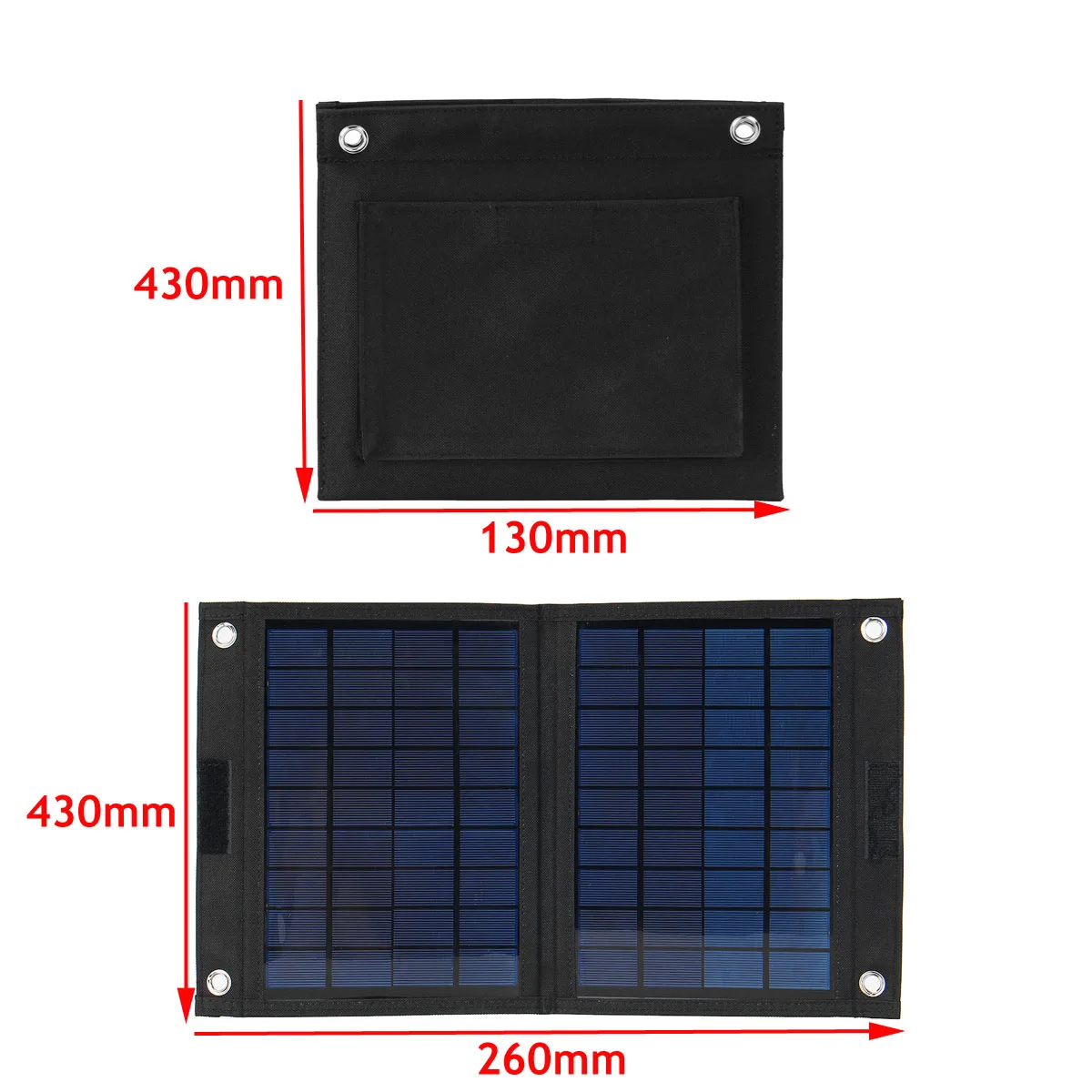 

18V 50W Foldable Solar Panel Dual USB Output Solar Cells Sunpower Solar Panel with Car Charger for Huawei/iPhone /Samsung
