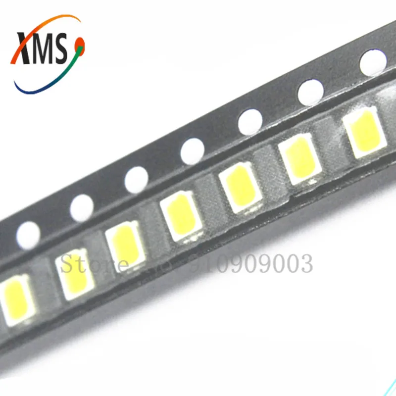100pcs 3020 SMD LED White Ultra Bright Chip 6500K 6-7LM 20mA 3V Surface Mount SMT Light Emitting Diode Lamp for PCB Bulbs | Электронные