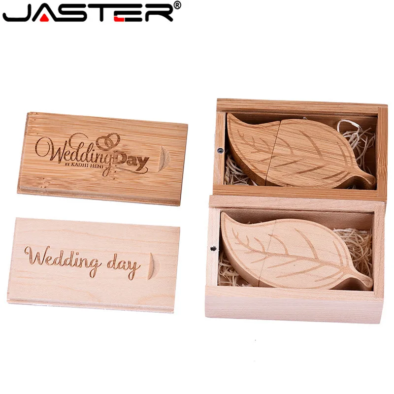 USB флеш-накопитель JASTER с логотипом на заказ u-диск в форме листа + коробка 2 0 4 ГБ/8