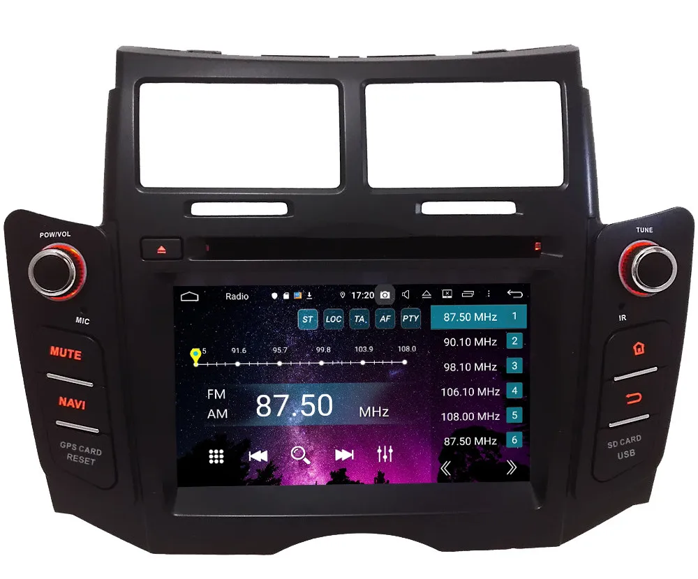 Klyde 4G wifi Android 9 Восьмиядерный 4 Гб ОЗУ 64 Гб ПЗУ BT DSP автомобильный DVD мультимедийный плеер радио gps ГЛОНАСС для Toyota Yaris 2005-2013