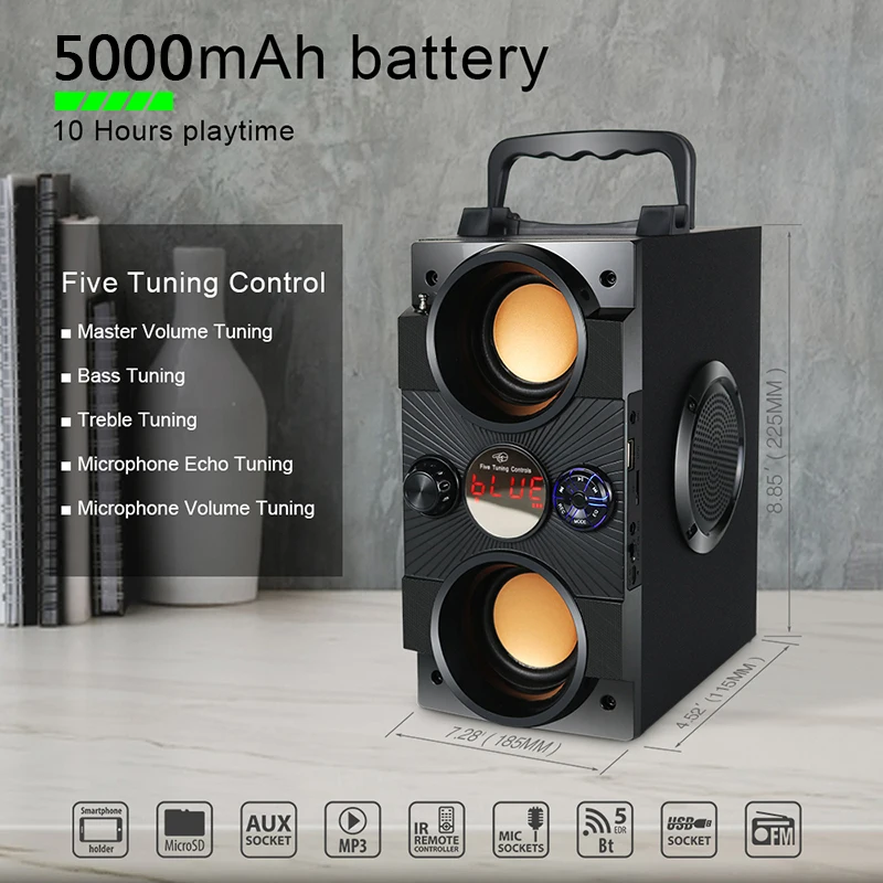 Enceintes filaires sans fil, Bluetooth, pour Home cinéma, barre de son,  Surround, compatible PC, TV, extérieur, caisson de basses, lecteur de  musique - AliExpress