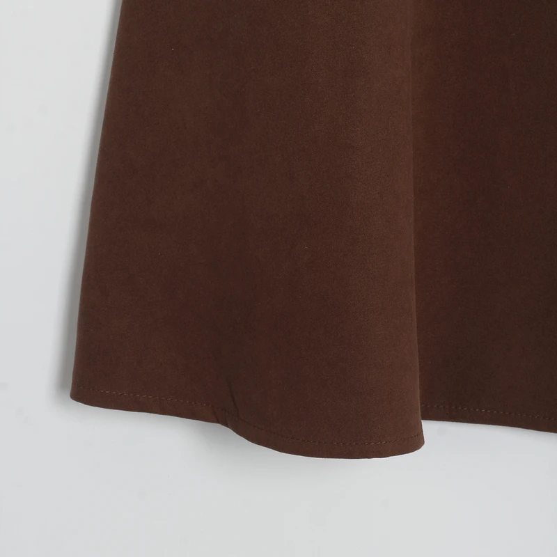 Yanueun, женские элегантные юбки до середины икры с поясом, высокая талия, элегантная юбка трапециевидной формы, новинка, Осень-зима