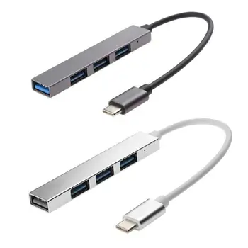 

4 in 1 USB C Hub Ultra-Thin Portable Type-C to 4 USB Port Hub Expander For Laptop Tablet Computer USB Hub USB Type-C Hub USB