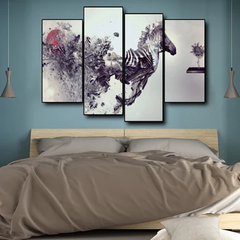 

Abstract Special Horse Canvas Painting Art Wall Pictures Posters Prints for Living Room Home Decor No Framed