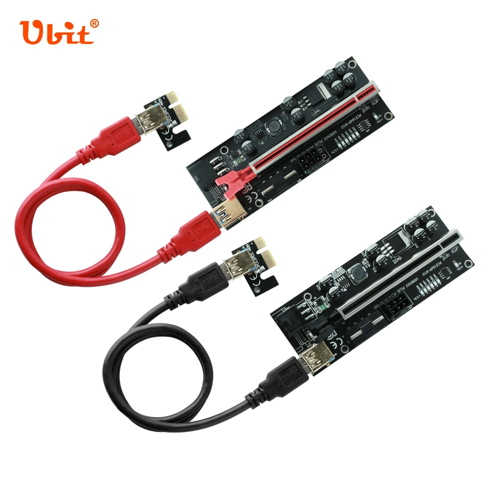 Карта расширения Ubit LED PCI-E USB 3 0 кабель-переходник 6 контактов Sata для майнинга Ethernet |