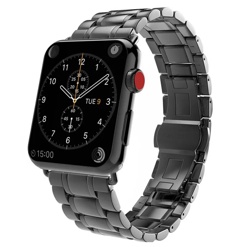 Браслет со звеньями ремешок для Apple watch 5 лент Ремешки наручных часов iWatch Seires 1 2 3 4 44