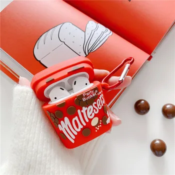 

for AirPods 2 3 Chocolate Bucket Cartoon Bluetooth Earphone Case Silicone Headphones Cover for Airpods Pro Cute Protective Case