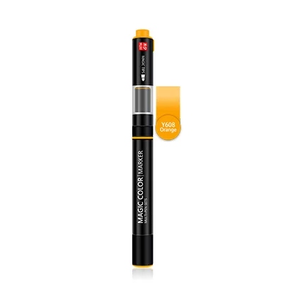1pcs-Y608 MUXI 600 градиентный цветной маркер ручка с двойной головкой кисть для рисования креативная Волшебная цветная Манга Аниме ручки для рисования подарочные товары для рукоделия - Цвет: 1pcs-Y608