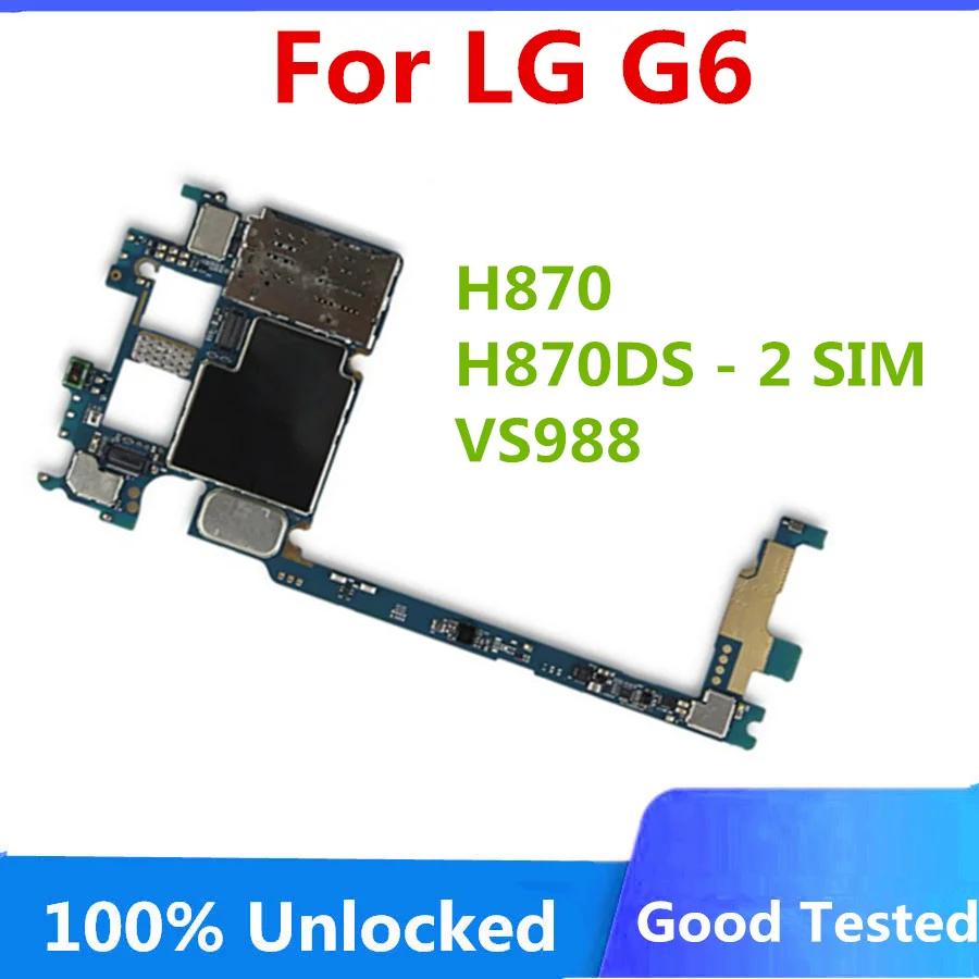 Оригинальная разблокированная материнская плата для LG G6 H870 VS988 полностью