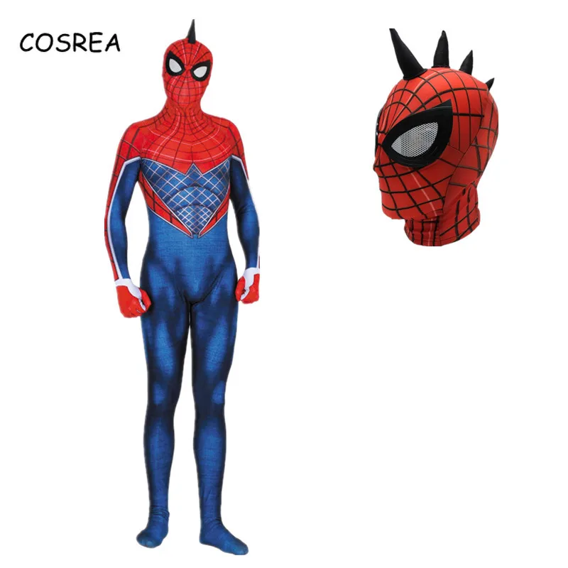 Игры Ps4 Insomniac маска шлем анфас Marvel косплей для взрослых Маска из лайкры супергероя полная голова Хэллоуин