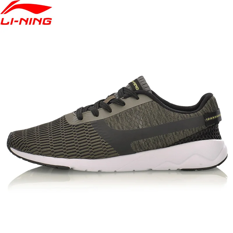 Li Ning Для мужчин в мелкую полоску образа жизни Спортивные дышащие кроссовки