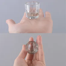 1 шт. акриловая чашка для ногтей прозрачная Хрустальная чаша акриловый порошок жидкий держатель блюдо оборудование Дизайн ногтей инструмент