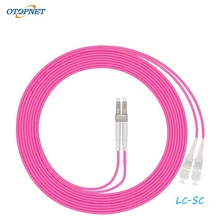 

10pcs LCUPC TO SCUPC OM4 DX Fiber patch cord 2.0MM Optical Fiber Jumper Multi-mode fiber Patch cord Optical