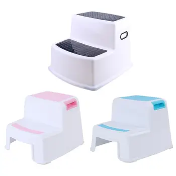 

Multifunctional Children Toilet Pedestal Stool Bathroom Plastic Thick Step Stool