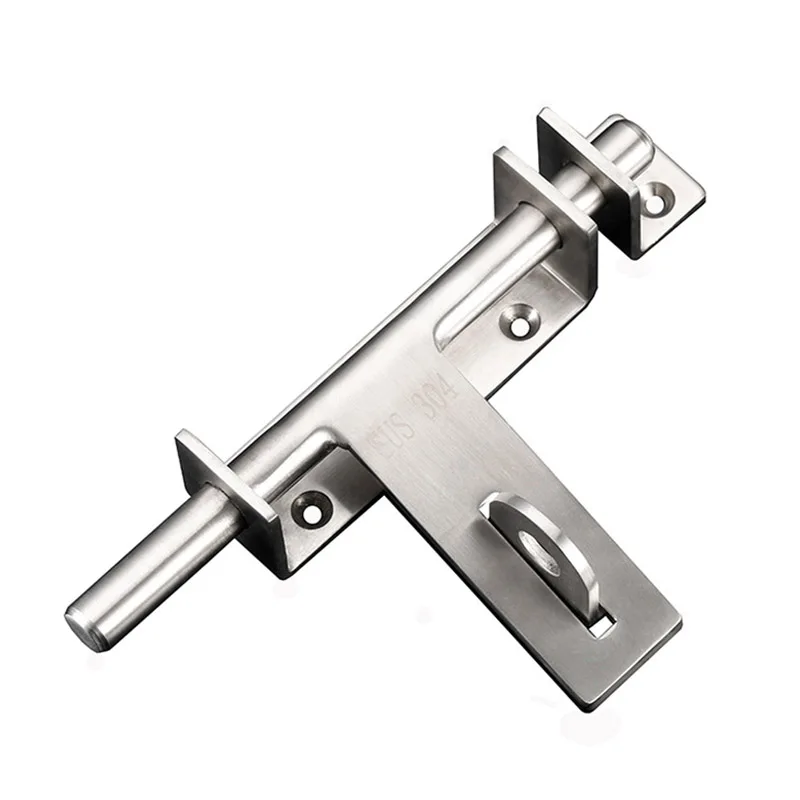 

Sliding Bolt Gate Latch, 170mm Thickening Stainless Steel Barrel Bolt with Padlock Hole, Interior Door Latches Brushed Finish