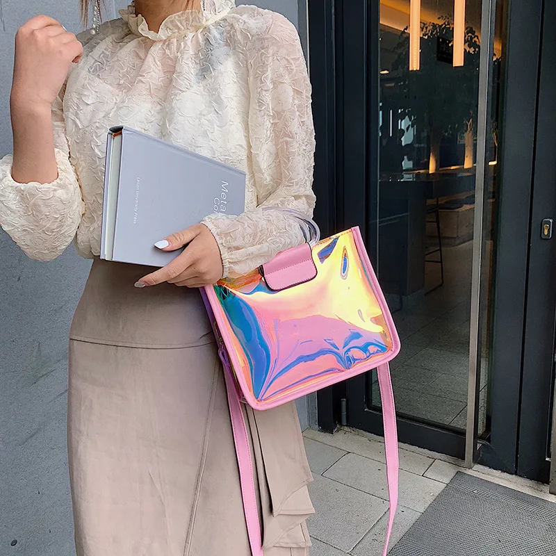 

Summer 2019 New Single Shoulder Oblique Hand-held Small Square Bag Street Fashion Baitao Radio Bag for Mothers and Daughters