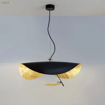 

Postmodern Minimalism Led Pendant Lights Flying Saucer Hat Art Home Decor Hanglamp Living Room Restaurant Kitchen Lights Hanging