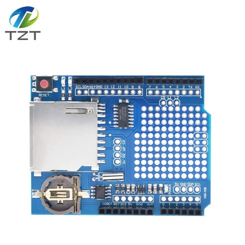 Новый XD 05 регистратор данных модуль щит V1.0 для Arduino UNO sd карты|shield for arduino|shield arduino