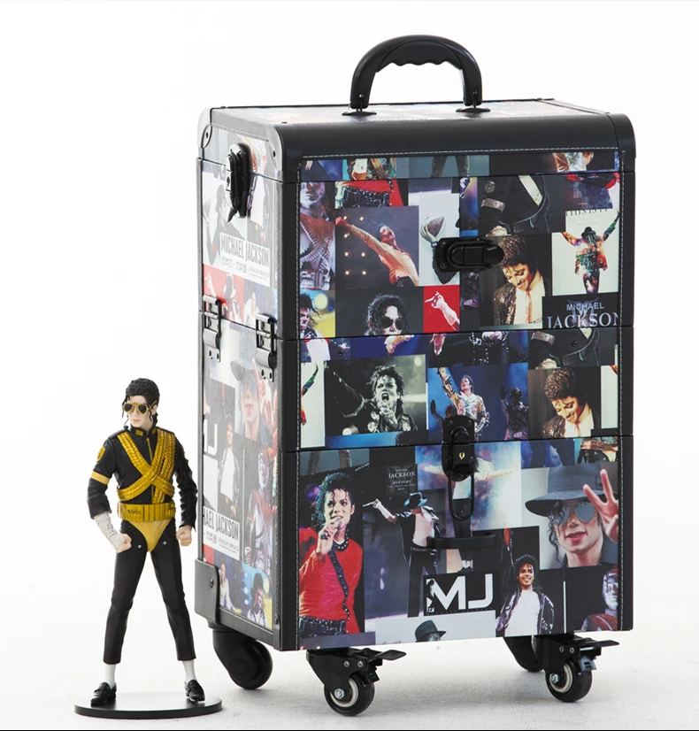 Cosmetic case Tattoos Toolbox Manicurist bag artist Makeup Bags barber Box Rolling Travel Luggage whell Suitcase