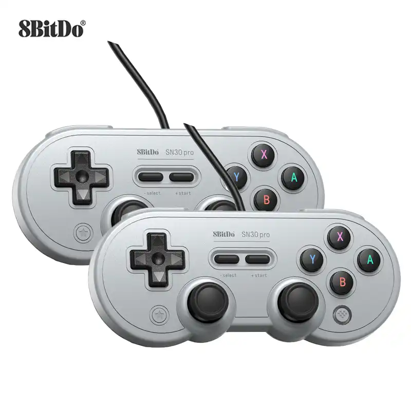 8bitdo Sn30 Pro Usb Gamepad Wired Controller Joystick For Nintendo Switch Windows Steam Raspberry Pi Gray Edition Gamepads Aliexpress