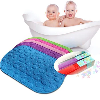 

Baby Bathtub Holder New silicone Cushion Cartoon Bath Mat Newborn Baby Shower Nets Bath Pad Anti-slip Bed Baby Shower