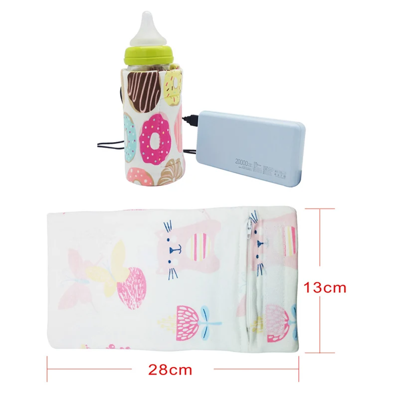 USB подогреватель молока переносная дорожная чашка грелка изолированная сумка детская бутылочка для кормления крышка подогреватель сумка Младенческая Сумка для детской бутылочки