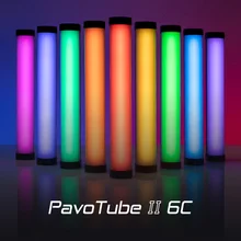 Nanlite PavoTube II 6C LED RVB Lumière Tube Portatif Photographie Bâton Déclairage CCT Mode Photos Vidéo lumière douce 