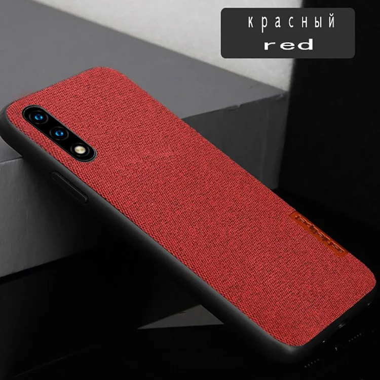 red no magnetic Мужской деловой Магнитный чехол для huawei Honor 9X 8X, тканевый противоударный автомобильный чехол-держатель для Honor 9 X, Оригинальная защитная задняя крышка - Цвет: red no magnetic