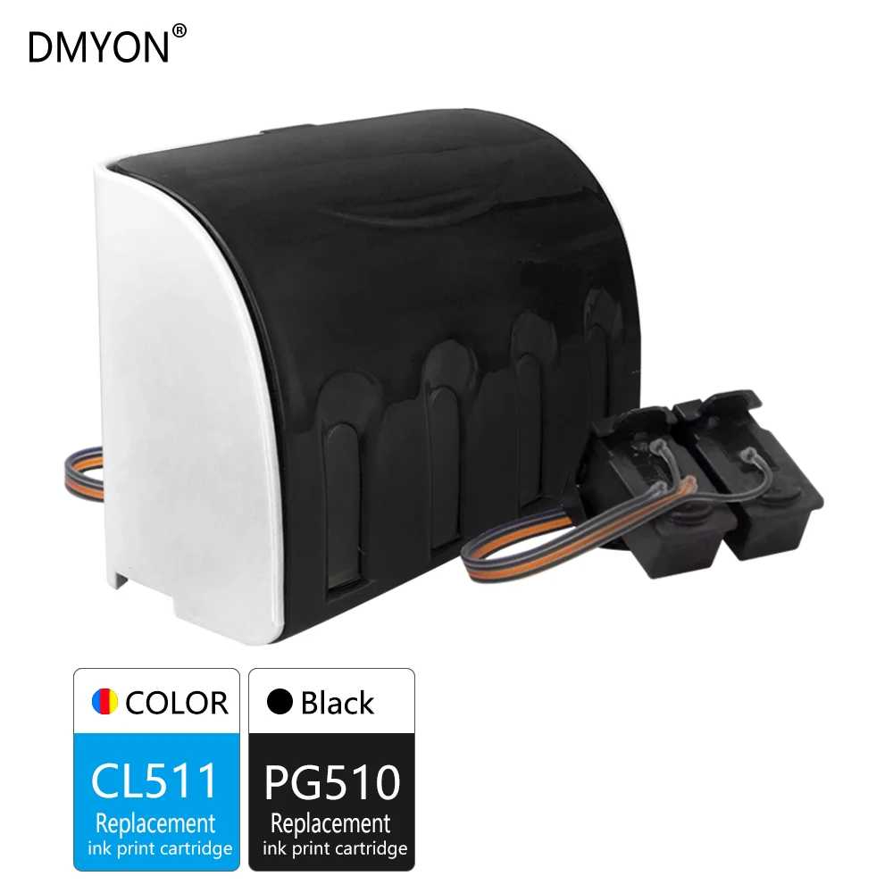 

DMYON Replacement for Canon PG510 CL511 CISS Bulk Ink Cartridge For MP240 MP250 MP260 MP280 MP480 MP490 IP2700 MP499 Printer