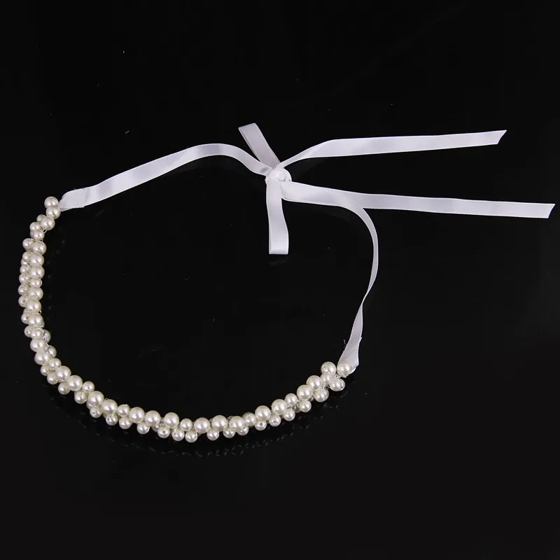 

Korean version of the bride's headband necklace bride pearl headdress white wedding dress accessories bride handmade jewelry