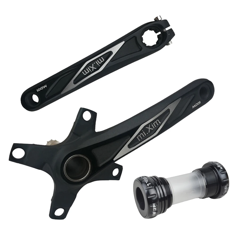 Aluminum Alloy Mountain  Crankset + Bottom Bracket 170mm BCD 104mm