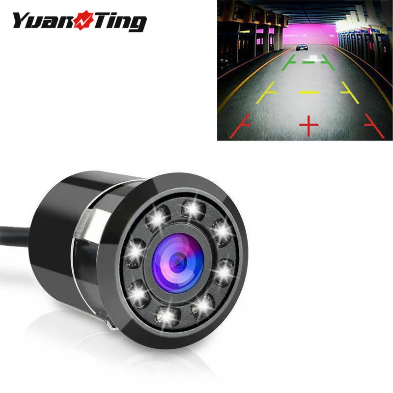 

YuanTing 170 Wide Angle HD CMOS Auto Parking Assistance Car Rear View Backup Camera Reverse 8 LED Night Vision Waterproof