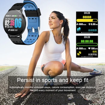 

Men Women Smart Watch APP Supported HD Screen Heart Rate Monitor Fitness Tracker Sport Pedometer Wristband Bracelet Rechargeable