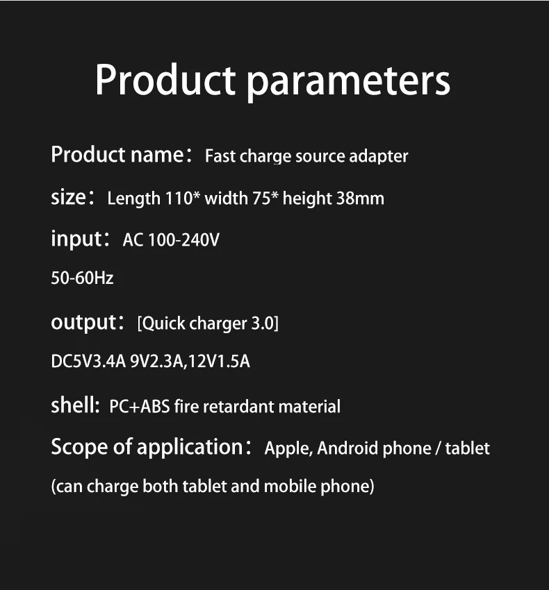 Беспроводной pd Универсальный ce rohs 5 v/2a Быстрая зарядка быстрая qc для samsung для iphone зарядное устройство для путешествий usb быстрая зарядка 4,0 для телефона