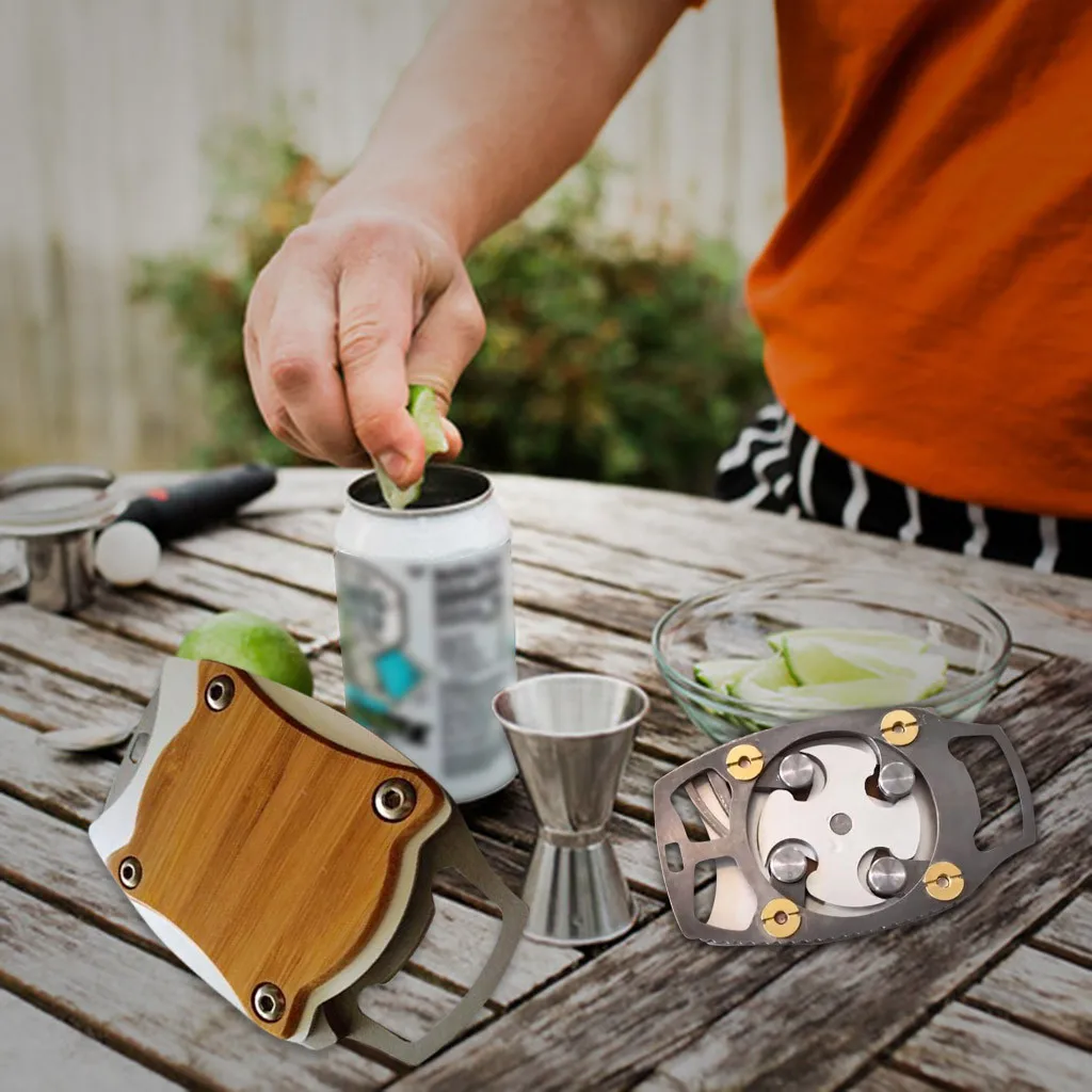 Go Swing Universal Topless Can Opener easiest Can Opener Manual Can Opener Professional Strong Bottle Opener Topless beer Opener