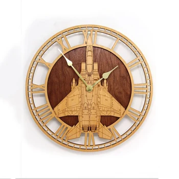 

Creative Silent Non-ticking Retro F-15E Fighting Falcon Wall Clock aircraft Plane Wall Clock Personality 3D Modern Clock