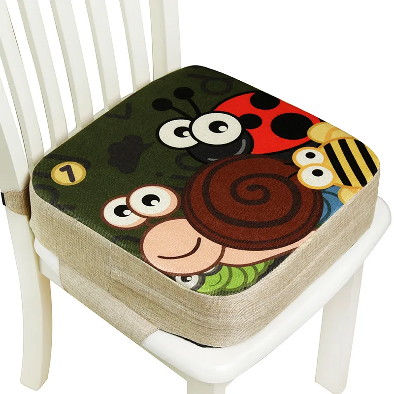 Подушка для детского кресла, подушка для сиденья, подушка для детского кресла, противоскользящая Водонепроницаемая регулируемая подушка для детского обеденного стула - Цвет: thick section3