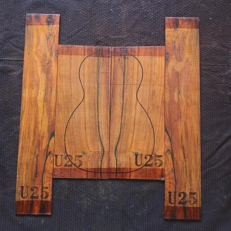 Южная Америка импортированная Гавайская гитара cocobolo гитара из твердой древесины задняя боковая панель шпон гитара материал для изготовления аксессуаров