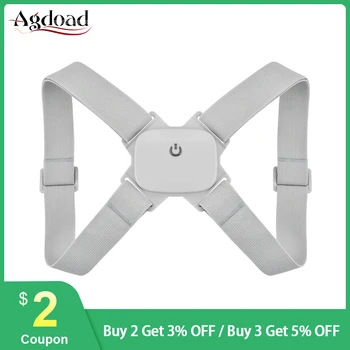 

Intelligent Induction Posture Corrector Smart Motion Sensing Upper Back Brace Adjustable Posture Correction Belt For Men Women